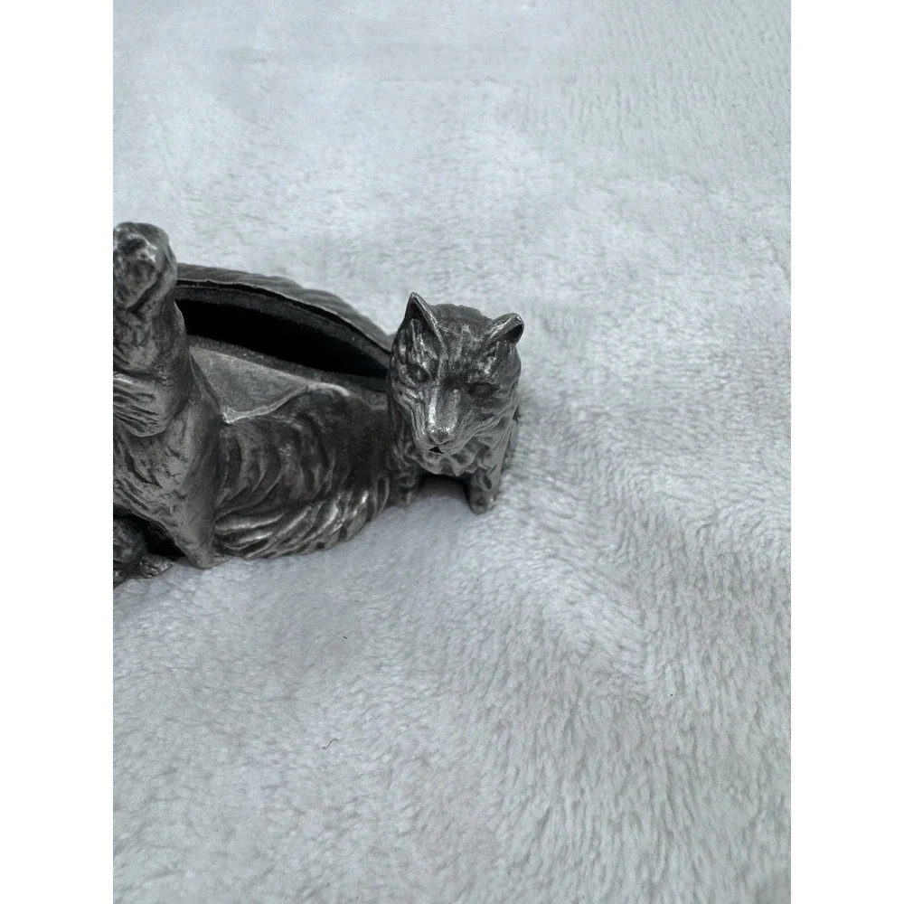 Pewter Sporting Dogs Business Card Holder or Photo Frame 5
